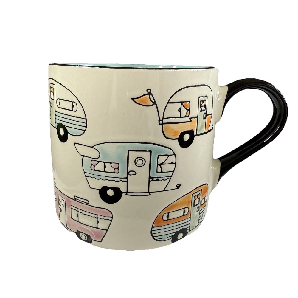 *BRAND NEW* 2023 Spectrum Designz Hippy Dippy Retro‎ RV Caravan Camper Mug